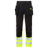 DX4 Hi-Vis Bundhose mit abnehmbaren Holstertaschen Klasse 1 - Gelb/Schwarz (YBR)