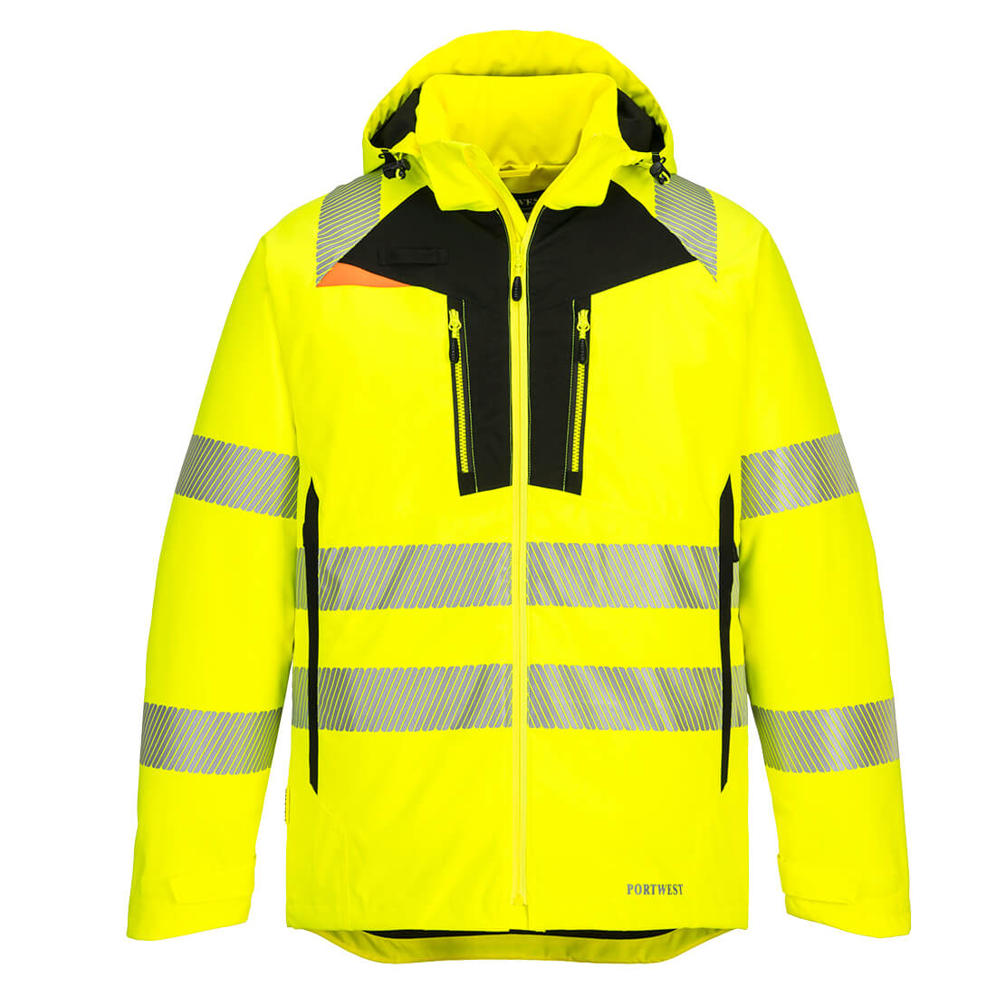 DX4 Hi-Vis Winterjacke - Gelb/Schwarz (YBR)