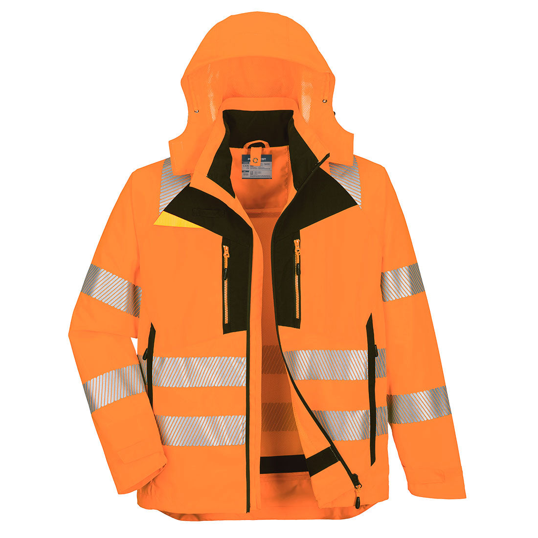 DX4 Hi-Vis 4-in-1 Jacke - Orange/Schwarz (OBR)