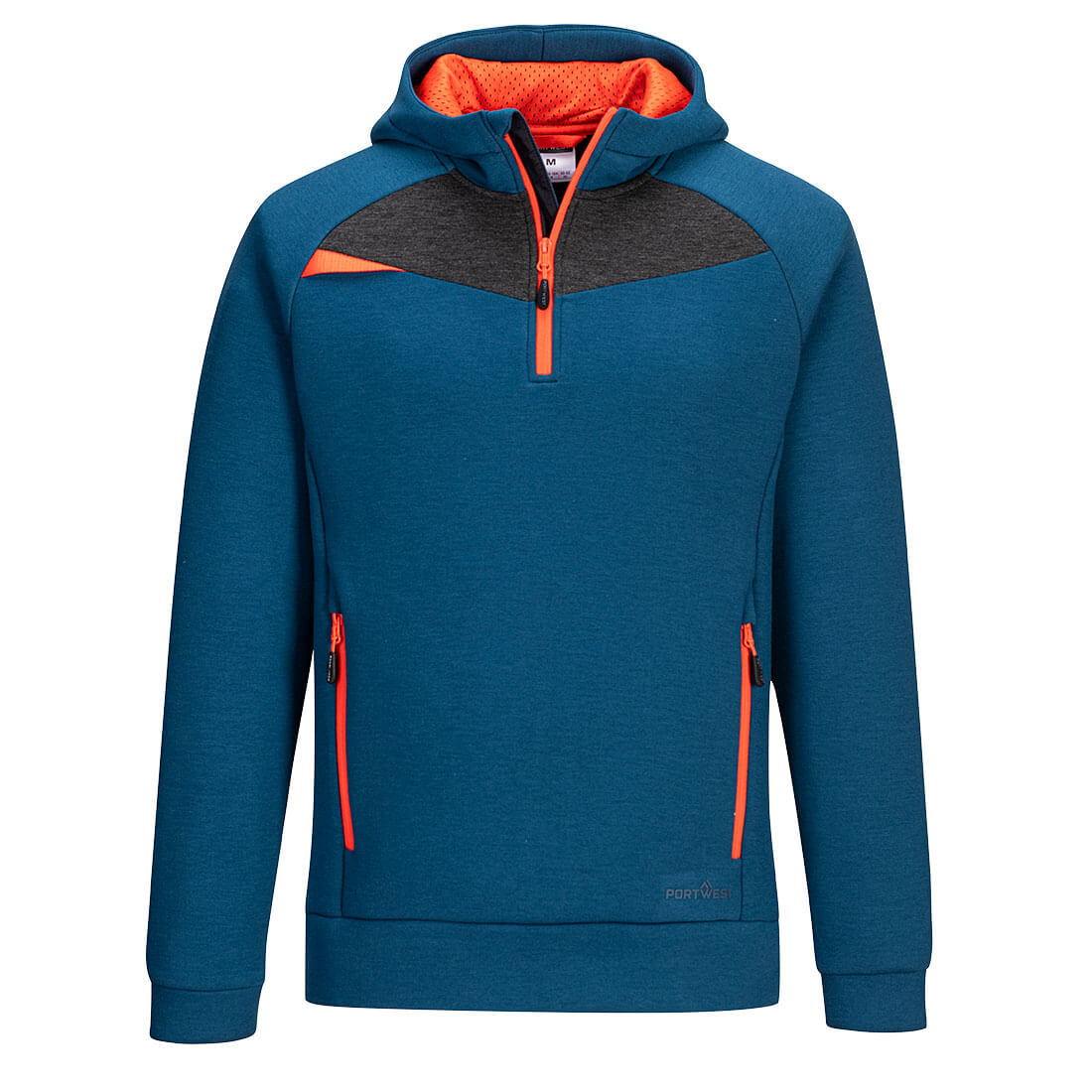 DX4 Kapuzenpullover mit 1/4 Reißverschluss - Metro Blau (MBR)