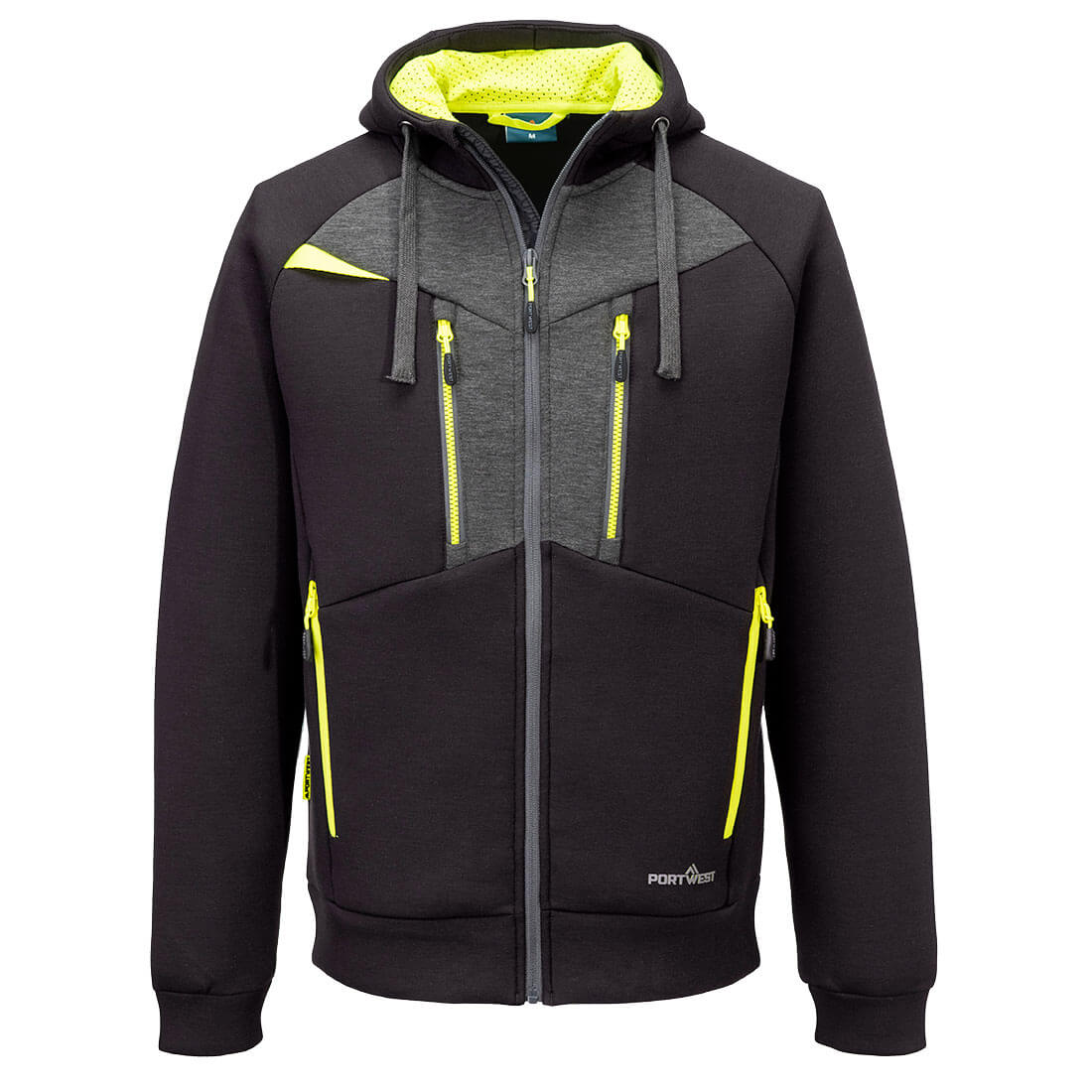 DX4 Hoodie mit Reißverschluss - Schwarz (BKR)