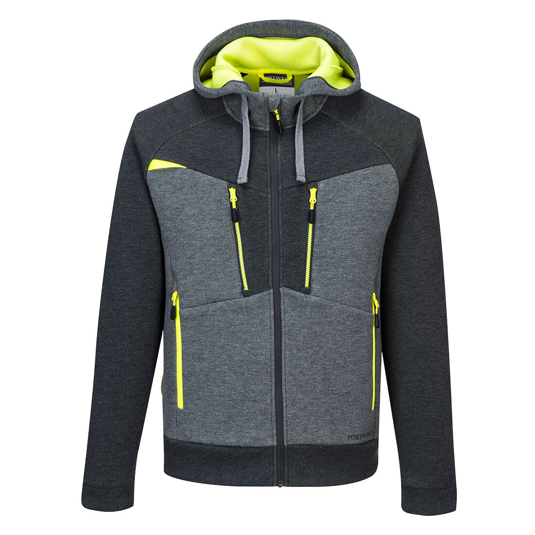 DX4 Hoodie mit Reißverschluss - Metallgrau (MGR)
