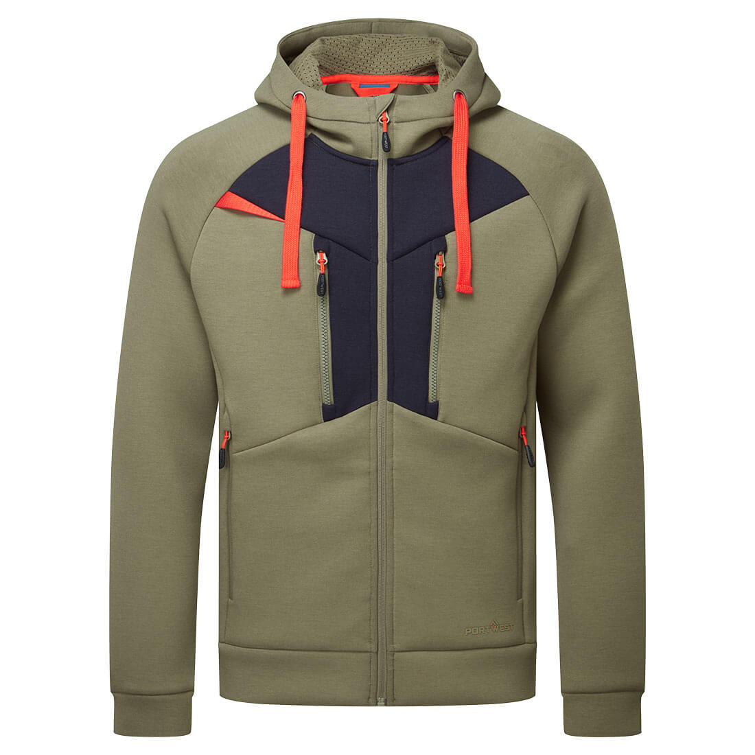DX4 Hoodie mit Reißverschluss - Moosgrün (MOR)