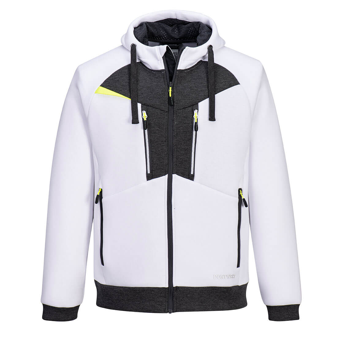 DX4 Hoodie mit Reißverschluss - Weiss (WHR)