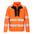 DX4 Hi-Vis Hybrid Steppjacke - Orange/Schwarz (OBR)