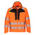 DX4 Hi-Vis Softshelljacke (3L) - Orange/Schwarz (OBR)