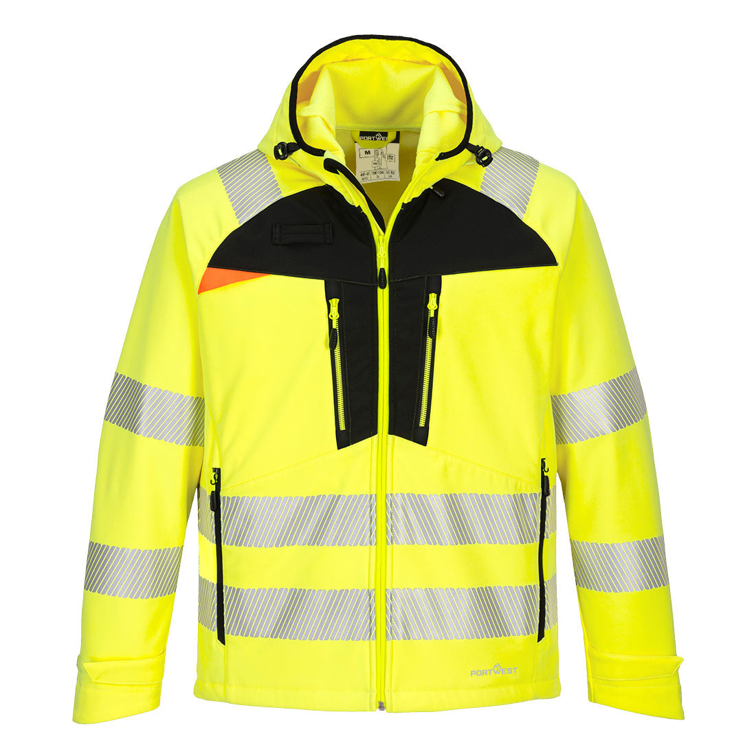DX4 Hi-Vis Softshelljacke (3L) - Gelb/Schwarz (YBR)