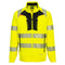 DX4 Hi-Vis Sweatjacke mit Kragen Klasse 1 - Gelb/Schwarz (YBR)