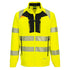 DX4 Hi-Vis Sweatjacke mit Kragen Klasse 1 - Gelb/Schwarz (YBR)