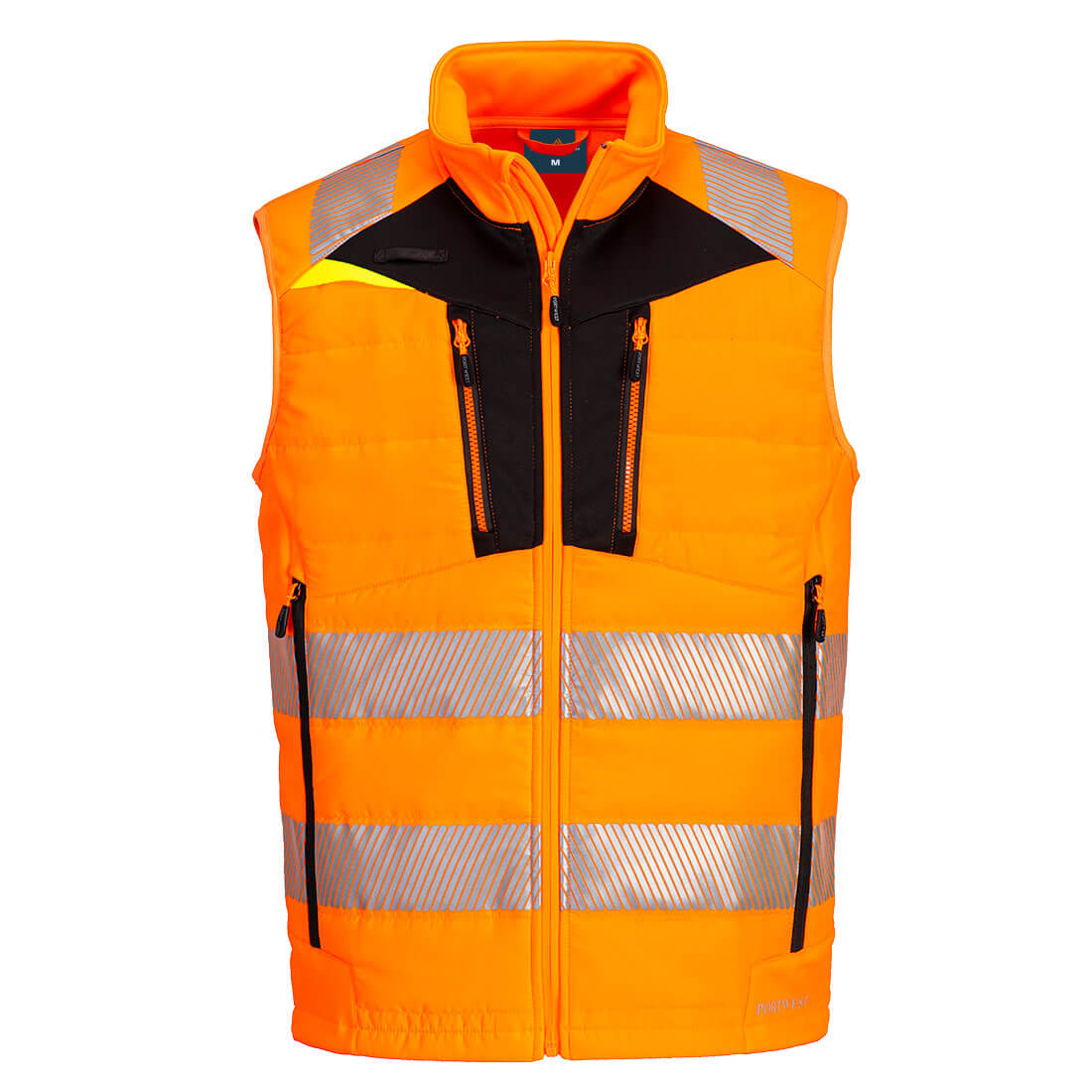 DX4 Hi-Vis Softshell Winterweste - Orange/Schwarz (OBR)
