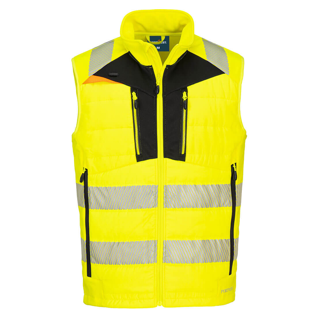DX4 Hi-Vis Softshell Winterweste - Gelb/Schwarz (YBR)