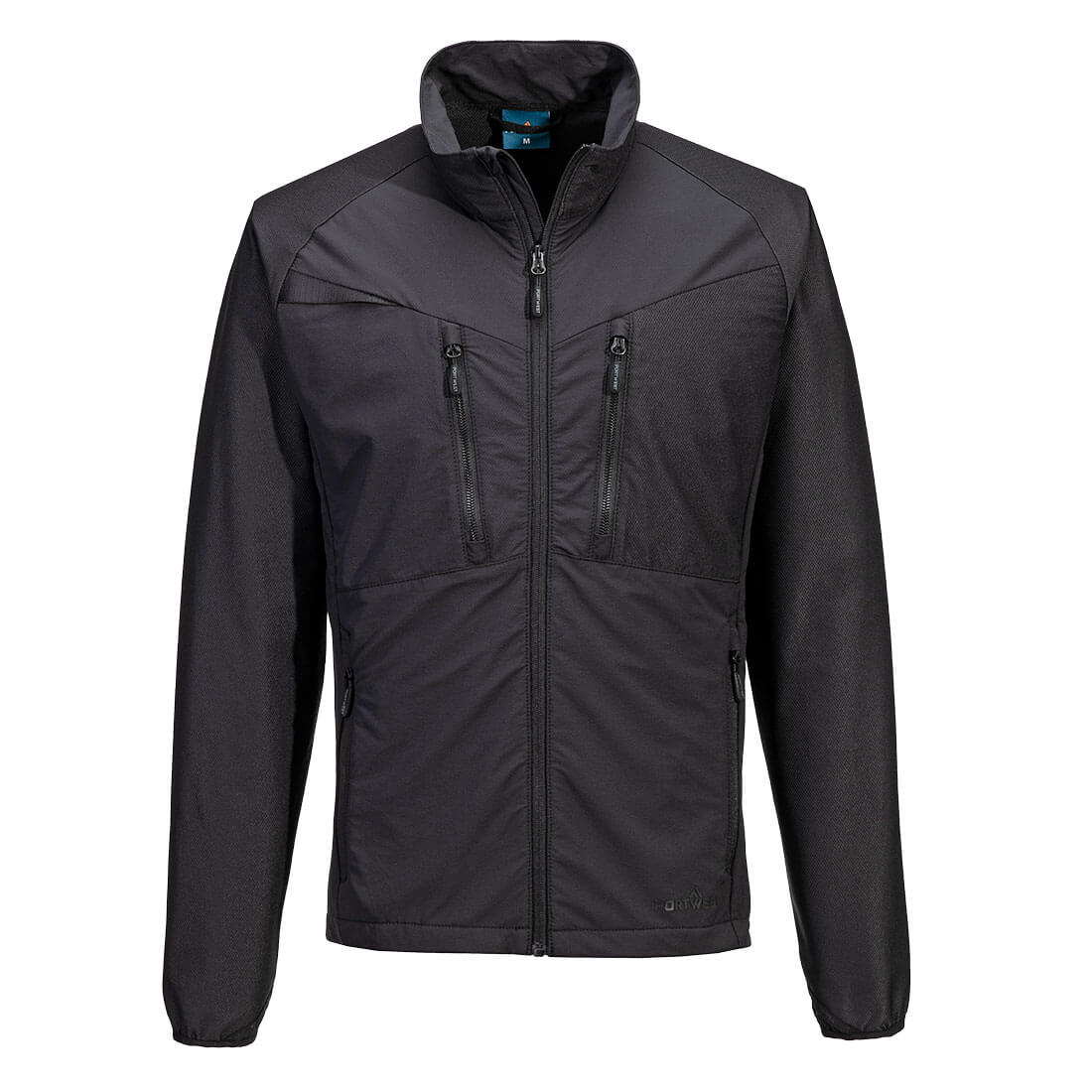 DX4 Base Layer Top mit Reißverschluss - komplett schwarz (ABR)