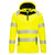 DX4 Hi-Vis Kapuzenpullover mit 1/4 Reißverschluss - Gelb/Schwarz (YBR)