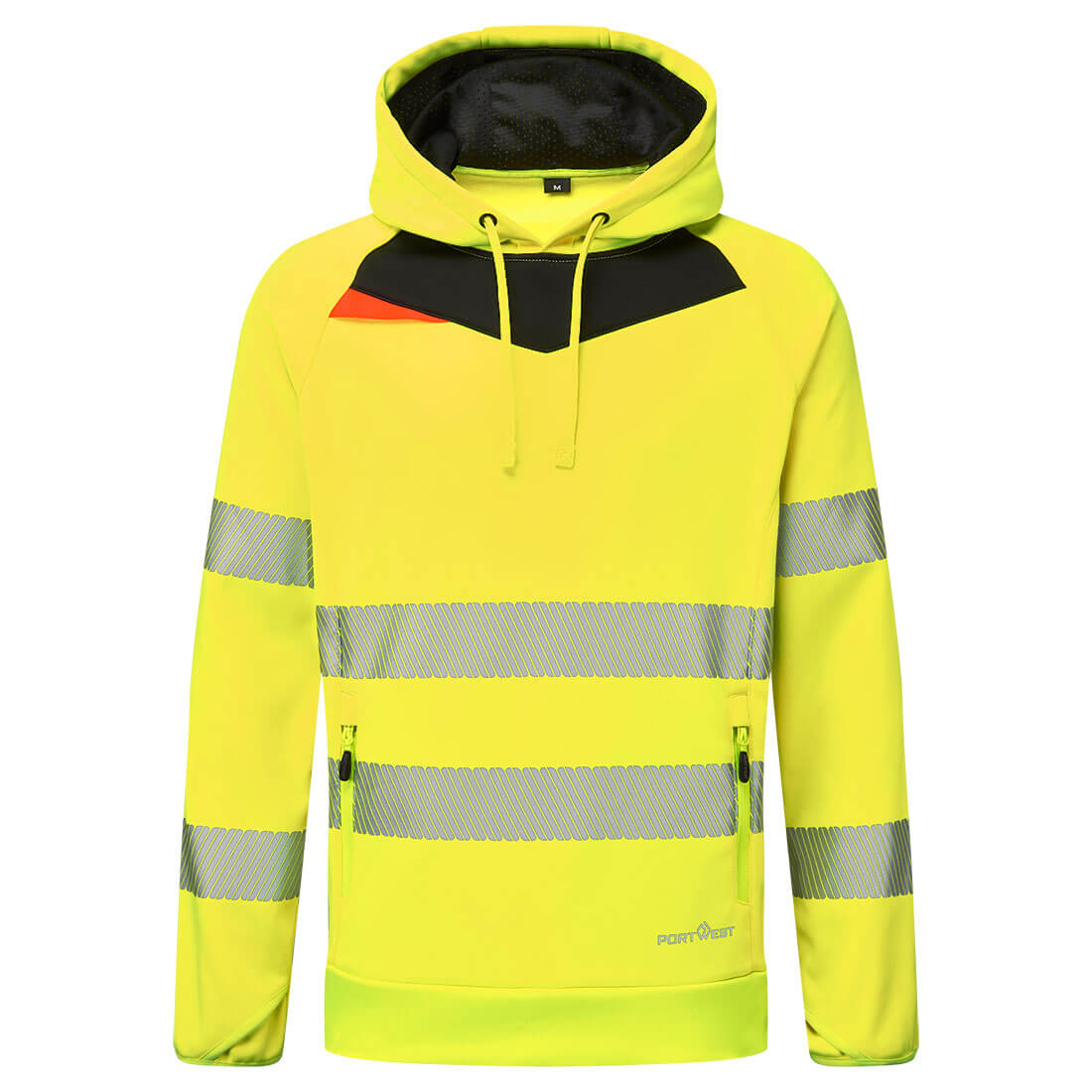 DX4 Hi-Vis Kapuzenpullover - Gelb/Schwarz (YBR)