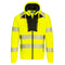 DX4 Hi-Vis Kapuzenjacke mit Reißverschluss - Gelb/Schwarz (YBR)