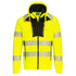 DX4 Hi-Vis Kapuzenjacke mit Reißverschluss - Gelb/Schwarz (YBR)