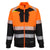 DX4 Hi-Vis Sweatjacke mit Kragen Klasse 1 - Orange/Schwarz (OBR)