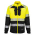 DX4 Hi-Vis Sweatjacke mit Kragen Klasse 1 - Gelb/Schwarz (YBR)