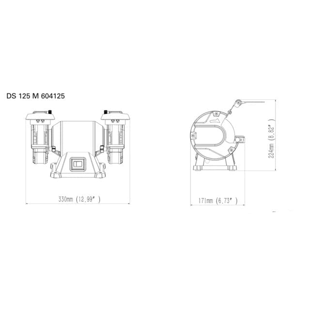 Doppelschleifmaschine DS 125 M (604125180) Doppelschleifmaschine