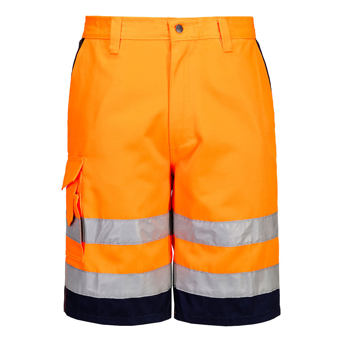 Hi-Vis Kontrast Shorts - Orange/Marine (ONR)