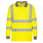 Eco Warnschutz Poloshirt langarm (6er Pack) - Gelb (YER)