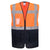 ES1 Essential Contrast Vest - Orange/Marine (ONR)