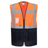 ES1 Essential Contrast Vest - Orange/Marine (ONR)