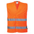 ES1 Essential HV Two Band Vest - Orange (ORR)