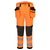 EV4 Hi-Vis Stretch Bundhose mit abnehmbaren Holstertaschen Klasse 2 - Orange/Schwarz (OBS)