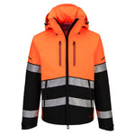 EV4 Hi-Vis Shell Jacke (3L) - Orange/Schwarz (OBR)