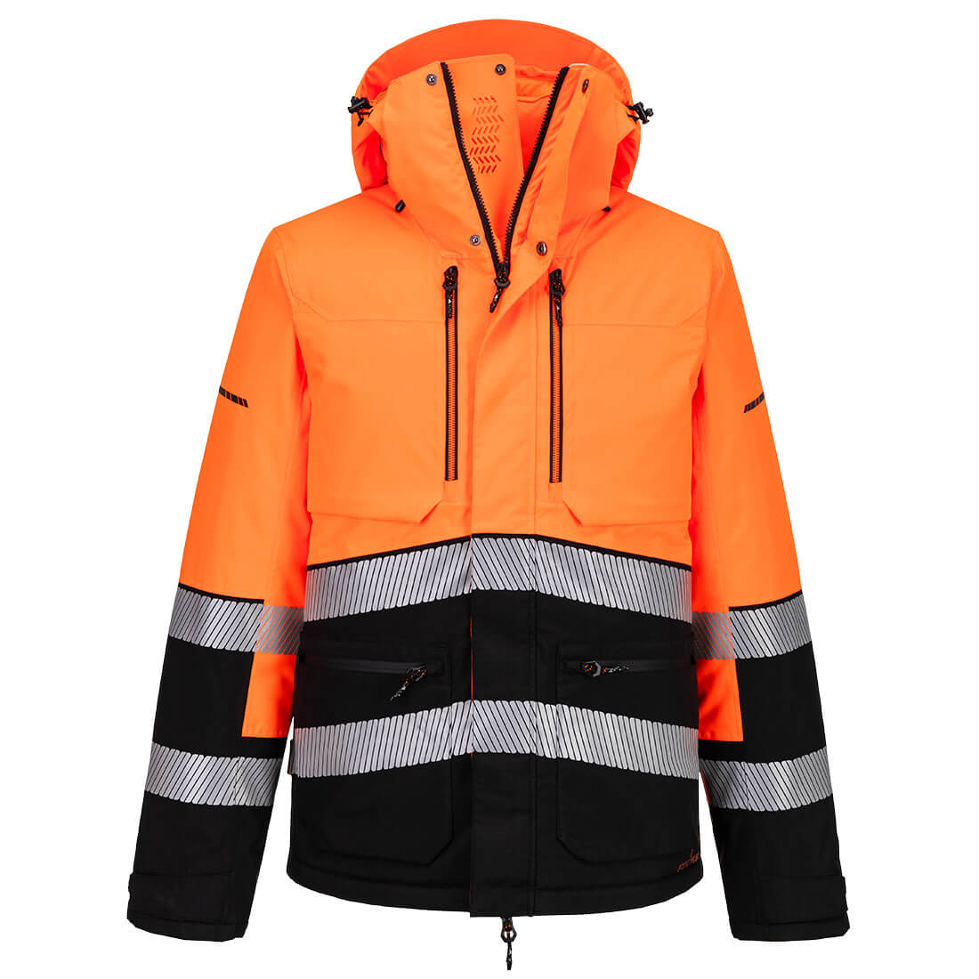 EV4 Hi-Vis Winter Jacke - Orange/Schwarz (OBR)
