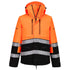 EV4 Hi-Vis Winter Jacke - Orange/Schwarz (OBR)