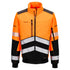 EV4 Hi-Vis Softshell Pilotjacke (3L) - Orange/Schwarz (OBR)