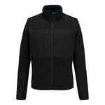 EV4 Stretch Fleecejacke - komplett schwarz (ABR)