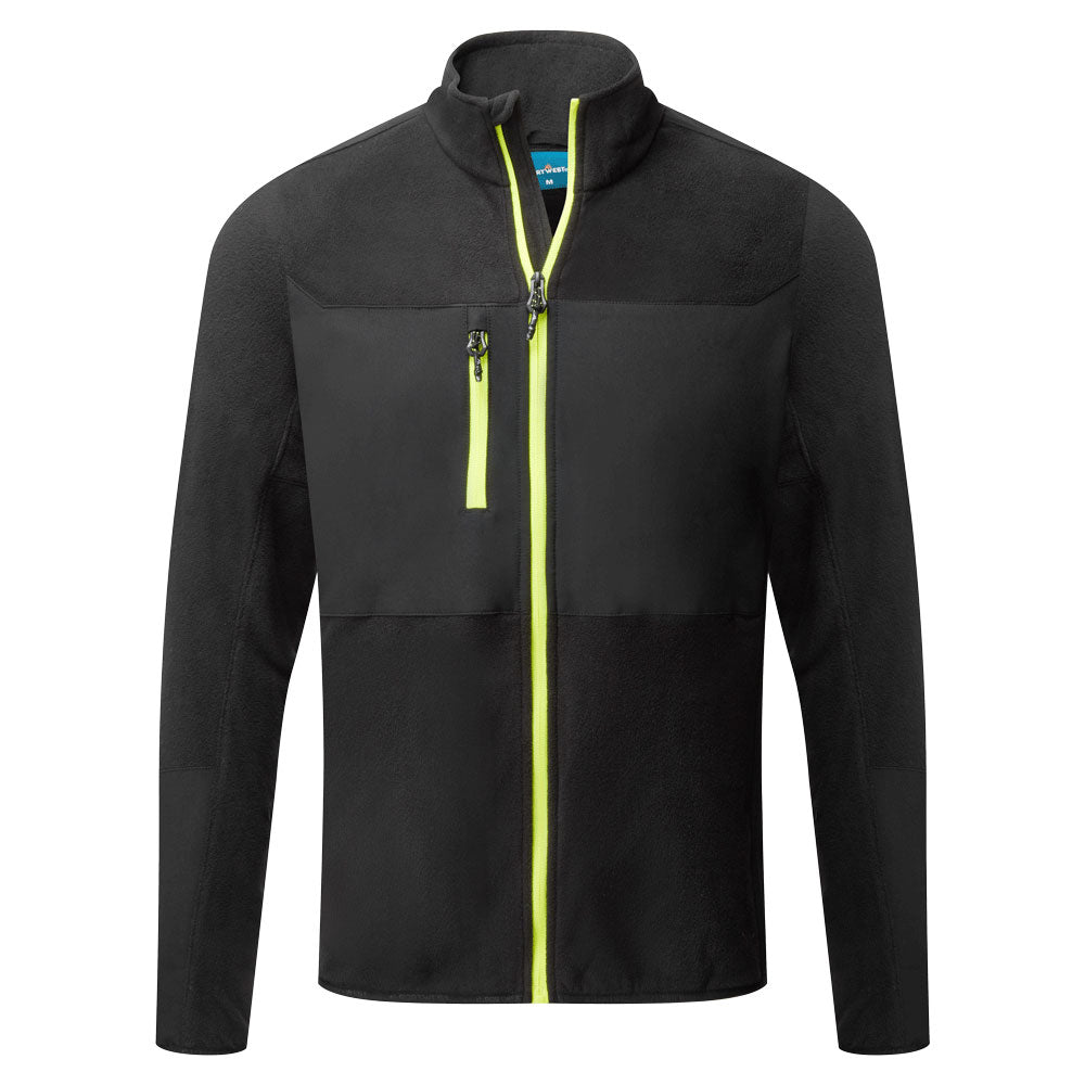 EV4 Stretch Fleecejacke - Schwarz (BKR)