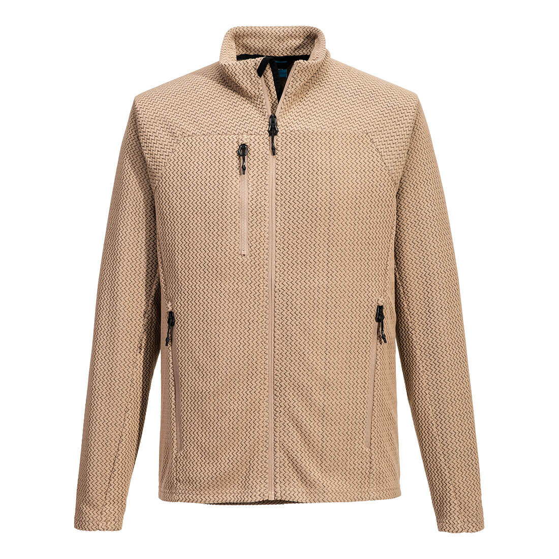 EV4 strukturierte Fleecejacke - Khaki (KHR)