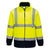 Hi-Vis Kontrast Fleecejacke - Gelb/Marine (YNR)