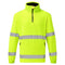 Hi-Vis Fleecepullover mit 1/2 Reißverschluss - Gelb (YER)