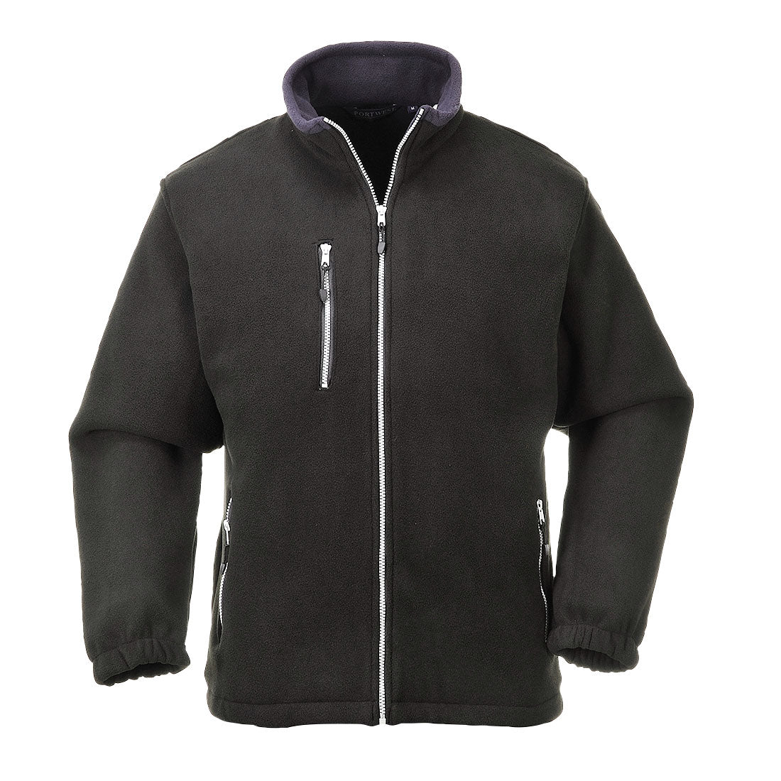 City Fleecejacke - Schwarz (BKR)