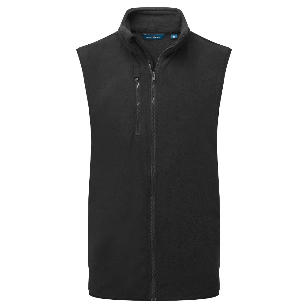 ECO Fleece Weste - Schwarz (BKR)