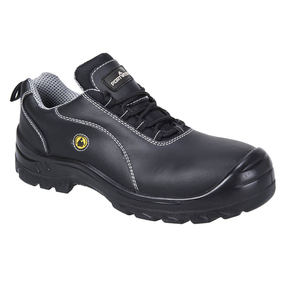 Portwest Compositelite ESD Leder Sicherheitsschuh S1 - Schwarz (BKR)