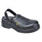 Perforierter Portwest Compositelite ESD Sicherheits-Clog SB AE - Schwarz (BKR)