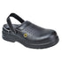 Perforierter Portwest Compositelite ESD Sicherheits-Clog SB AE - Schwarz (BKR)