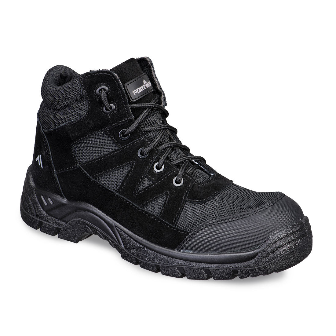 Wildleder-Stiefelette aus Kompositmaterial S1PL SR FO - Schwarz (BKR)