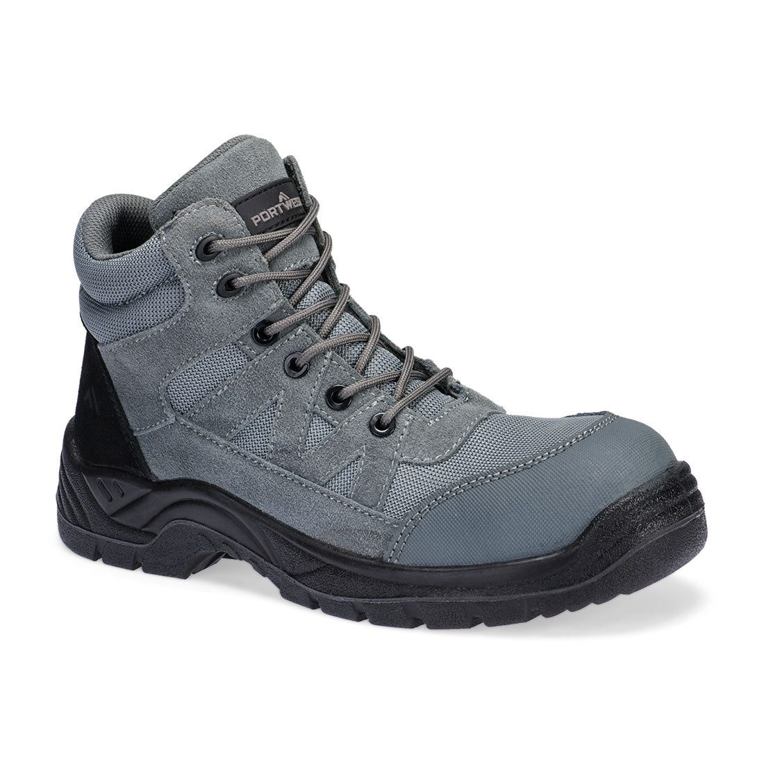 Wildleder-Stiefelette aus Kompositmaterial S1PL SR FO - Metallgrau (MGR)