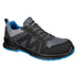 Composite Wildleder-Halbschuh aus Verbundwerkstoff S1PS SR FO - Schwarz/Blau (BKB)