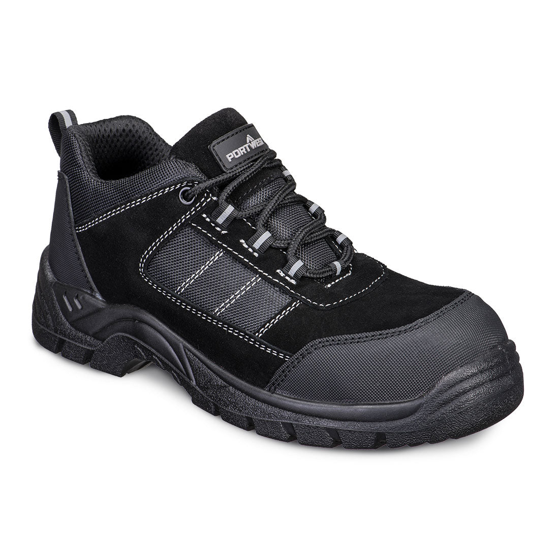 Composite Wildleder-Halbschuh aus Verbundwerkstoff S1 SR FO - Schwarz (BKR)