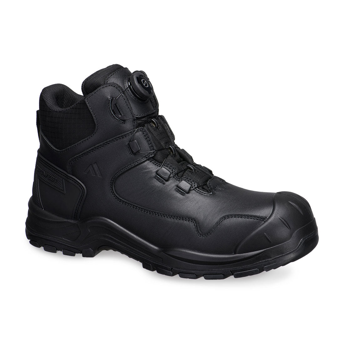 Composite Stiefelette aus Leder S3L HRO SR FO SC - Schwarz (BKR)