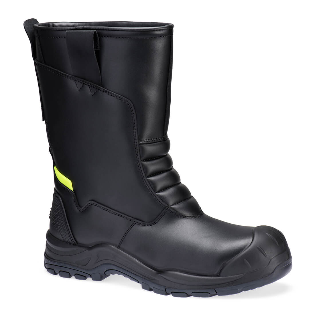 Stahl Leder Winter Rigger Stiefel S3L SC HRO CI SR - Schwarz (BKR)