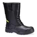 Stahl Leder Winter Rigger Stiefel S3L SC HRO CI SR - Schwarz (BKR)